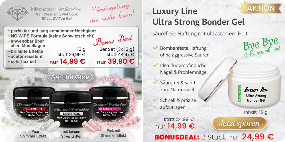 Diamond Protector Effect Top Gel / Luxury Line Bonder Gel